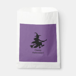 Vliegende Heks - Paars - Prettig Halloween - Favor Bedankzakje