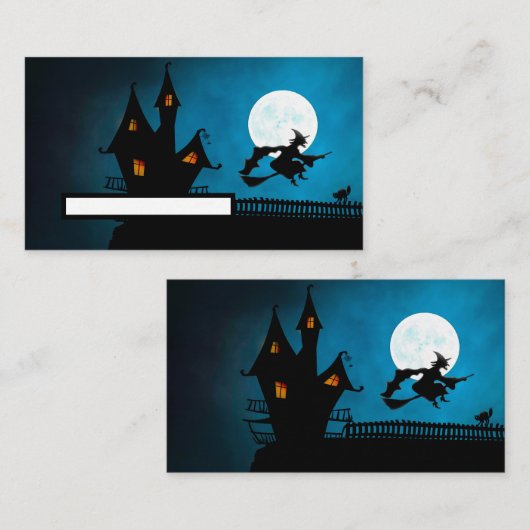 vliegende heks plaatskaartje (Voorkant / Achterkant)