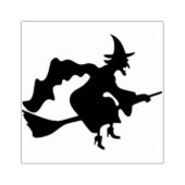 Vliegende heks rubber stempel (Afrduk)