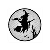 Vliegende heks rubberstempel (Afrduk)