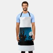 vliegende heks schort (Gedragen)