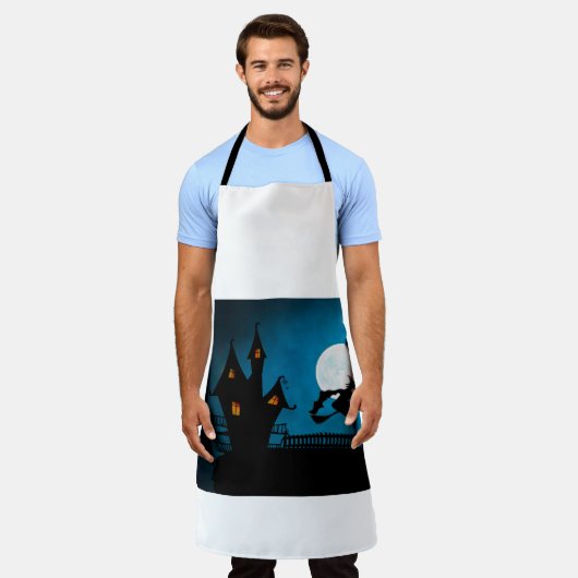 vliegende heks schort (Gedragen)