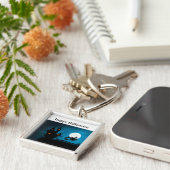 vliegende heks sleutelhanger (Zijkant)