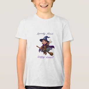 Vliegende Heks Speciale Levering Schattige Hallowe Tri-Blend Shirt