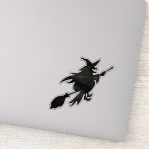 vliegende heks sticker