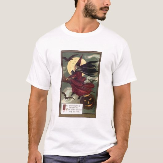 vliegende heks t-shirt (Voorkant)