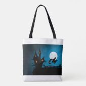 vliegende heks tote bag (Achterkant)