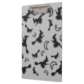 Vliegende heks tussen halve maan bij Halloween nac Klembord (Links)