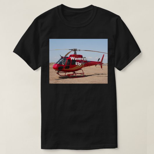 Vliegende helikopter t-shirt (Design voorkant)