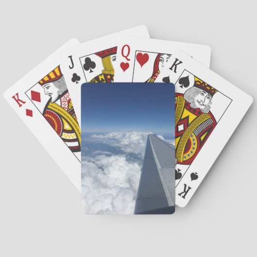 Vliegende hoge afspeelkaarten pokerkaarten (Achterkant)