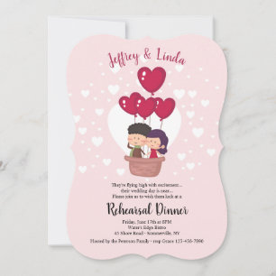 Vliegende hoge uitnodiging