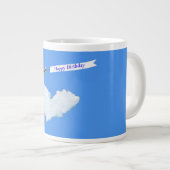 Vliegende Hoge Verjaardagsbanner Grote Koffiekop (Voorkant rechts)