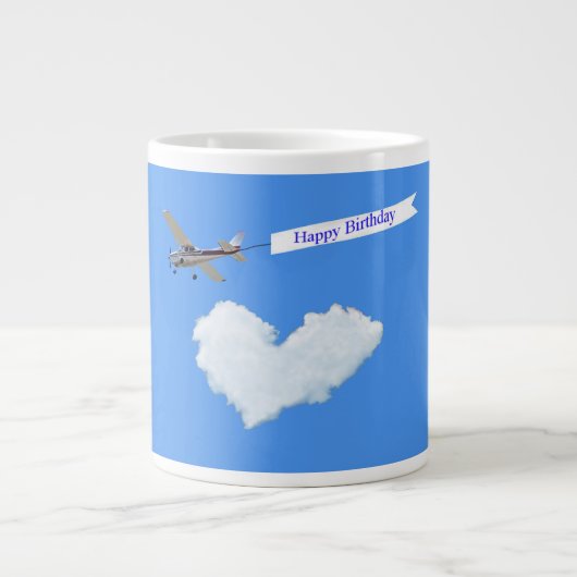 Vliegende Hoge Verjaardagsbanner Grote Koffiekop (Voorkant)