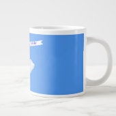 Vliegende Hoge Verjaardagsbanner Grote Koffiekop (Rechts)