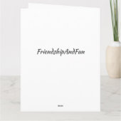 VLIEGENDE HOGE WENSEN VOOR OOM'S VERJAARDAG KAART (Achterkant)