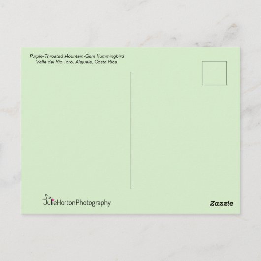  vliegende hond briefkaart (Achterkant)