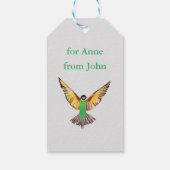 Vliegende hond cadeaulabel (Achterkant)