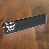 vliegende hond naambordje (Zijkant)