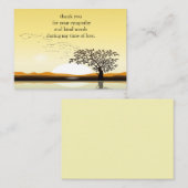 Vliegende hond op zonsondergang Dank je wel Notitiekaartje (Voorkant / Achterkant)