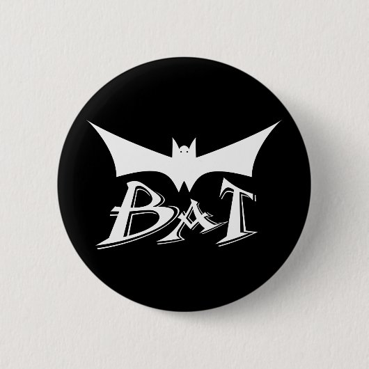 vliegende hond ronde button 5,7 cm (Voorkant)