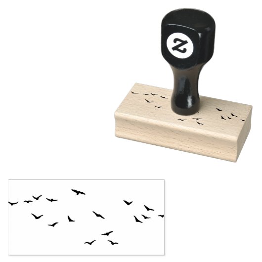 vliegende hond rubberstempel (Gestempeld)