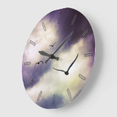 Vliegende hond tegen de muur grote klok (Hoek)