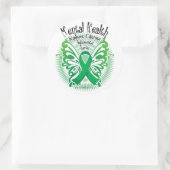 Vliegende hond van de tandheelkunde 3 ronde sticker (Tas)