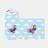 Vliegende hond | Verjaardagsfeestje Bedankdoosjes (Uitgevouwen)