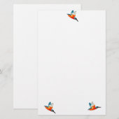 Vliegende ijsvogels briefpapier (Voorkant / Achterkant)