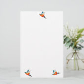 Vliegende ijsvogels briefpapier (Staand voorkant)