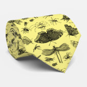  vliegende insecten en keelvlekken Entomologie Gee Stropdas (Opgerold)