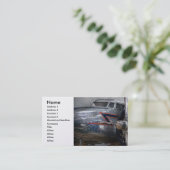 Vliegende jongen visitekaartje (Staand voorkant)