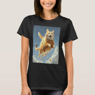 Vliegende kat t-shirt