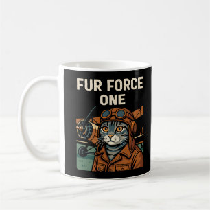 vliegende katachtige-katachtige commandant koffiemok