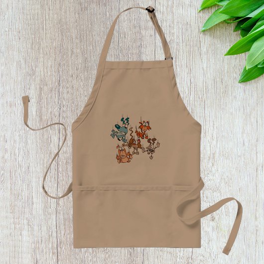 Vliegende katten en honden Apron Standaard Schort