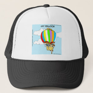 Vliegende Katten Grappige Tekentrickfiguren Trucker Pet