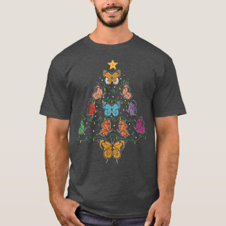 Vliegende kerstboom met kerstboomvlinder: schoonhe t-shirt