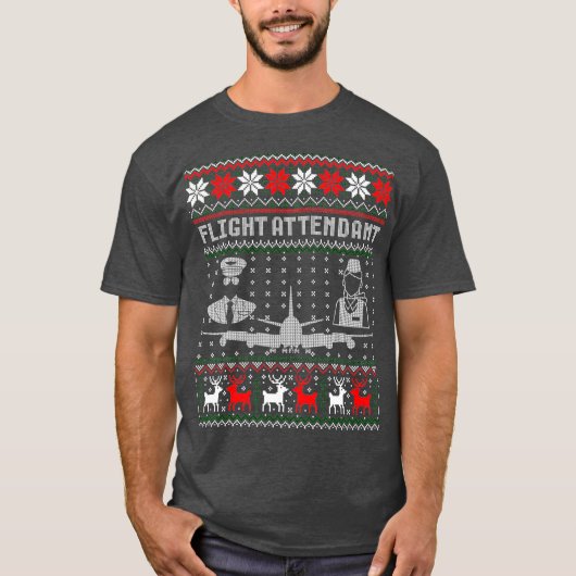 Vliegende kerstcadeautjes voor bezoekers t-shirt (Voorkant)