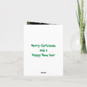 Vliegende kerstfoto feestdagen kaart (Achterkant)