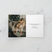 Vliegende kerstfoto feestdagen kaart (Binnen)