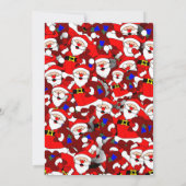 Vliegende Kerstman Blauwe Lucht Witte Olifant Fees Kaart (Achterkant)