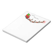 Vliegende Kerstman en rendier Notitieblok (Linkerzijde)