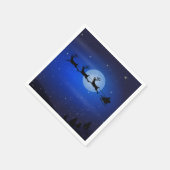 Vliegende Kerstman en zijn herders Servet (Hoek)