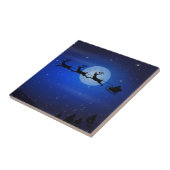 Vliegende Kerstman en zijn herders Tegeltje (Zijkant)