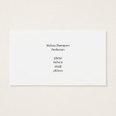 Vliegende kerstman en zijn rendier visitekaartjes (Achterkant)