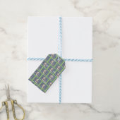 Vliegende Kerstman Kerstcadeautags Cadeaulabel (Met Touw)