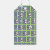 Vliegende Kerstman Kerstcadeautags Cadeaulabel (Voorkant)