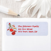 Vliegende kerstman met gator etiket (Insitu)