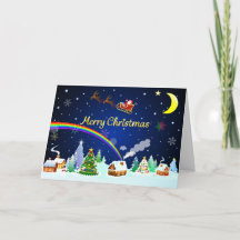 Vliegende Kerstman met Halve Maan