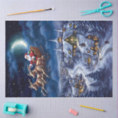 Vliegende kerstman tissuepapier (Craft)